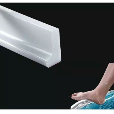 OEM Barrière D'Eau En Silicone Pour Seuil De Douche De 2 M/78 Pouces, Barrière D'Eau Pour Sol De Pièce Humide, Barrage D'Eau De Salle De Bain, Bande D'Étanchéité Pour Douche, Bande De Retenue Pour Baignoi - Publicité OEM Barrière D'Eau En Silicone Pour Seuil De Douche De 2 M/78 Pouces, Barrière D'Eau Pour Sol De Pièce Humide, Barrage D'Eau De Salle De Bain, Bande D'Étanchéité Pour Douche, Bande De Retenue Pour Baignoi - Publicité