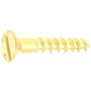 Rotofor - 100 Vis Bois Laiton Din97 Tête Fraisée Fendue - Diamètre 3,5 Mm - Longueur 35 Mm - Publicité Rotofor - 100 Vis Bois Laiton Din97 Tête Fraisée Fendue - Diamètre 3,5 Mm - Longueur 35 Mm - Publicité