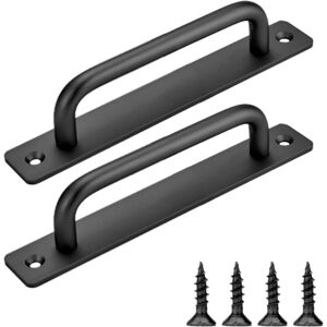 JARDIBRIC 2 Pièces Poignée De Porte Coulissante, Poignées De Traction De Porte De Placard En Alliage D'Aluminium Poignées De Cuisine Modernes De Grange Pour Armoire Hangar Tiroir 150mm Noir - Publicité JARDIBRIC 2 Pièces Poignée De Porte Coulissante, Poignées De Traction De Porte De Placard En Alliage D'Aluminium Poignées De Cuisine Modernes De Grange Pour Armoire Hangar Tiroir 150mm Noir - Publicité