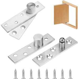 Aougo - 4 Pièces Charnière de Porte Tournante en Acier Inoxydable Charnières à Rotation 360 Degrés Pivot Dissimulées pour les Maisons Portes Fenêtres - Publicité Aougo - 4 Pièces Charnière de Porte Tournante en Acier Inoxydable Charnières à Rotation 360 Degrés Pivot Dissimulées pour les Maisons Portes Fenêtres - Publicité