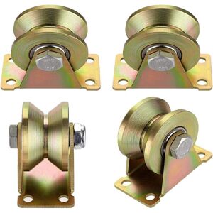 OEM 4 Pièces Poulie De Levage, Poulie Simple Pour Le Levage De Mouflage, Porte Coulissante À Roulettes, Roulette À Rainure En V, Pour Cordes En Acier, Etc - Publicité OEM 4 Pièces Poulie De Levage, Poulie Simple Pour Le Levage De Mouflage, Porte Coulissante À Roulettes, Roulette À Rainure En V, Pour Cordes En Acier, Etc - Publicité