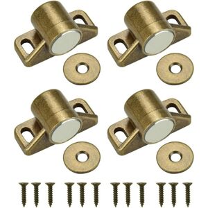 Gabrielle - 4PCS Aimant pour Porte Placard Loquet de Porte Magnétique Fermeture de Porte Aimantée avec 4 Rondelles et 12 Vis Fermeture Magnétique - Publicité Gabrielle - 4PCS Aimant pour Porte Placard Loquet de Porte Magnétique Fermeture de Porte Aimantée avec 4 Rondelles et 12 Vis Fermeture Magnétique - Publicité
