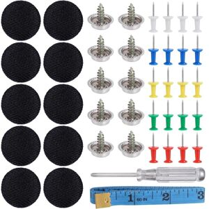 GABRIELLE 65pcs Bouton D'Outils De Toit De Voiture Décoration Voiture Fixation Bouchon À Vis Réparation De Toit De Voiture Boucle Fixe De Toit De Voiture Bouton Ciel De Toit Voiture Pour Fixe,noir - Publicité GABRIELLE 65pcs Bouton D'Outils De Toit De Voiture Décoration Voiture Fixation Bouchon À Vis Réparation De Toit De Voiture Boucle Fixe De Toit De Voiture Bouton Ciel De Toit Voiture Pour Fixe,noir - Publicité