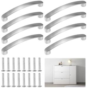 ODIPIE 8 poignées de porte de placard, poignées de meubles avec entraxe de 96 mm, poignées de placard argentées avec 16 vis, poignées de placard en - Publicité ODIPIE 8 poignées de porte de placard, poignées de meubles avec entraxe de 96 mm, poignées de placard argentées avec 16 vis, poignées de placard en - Publicité