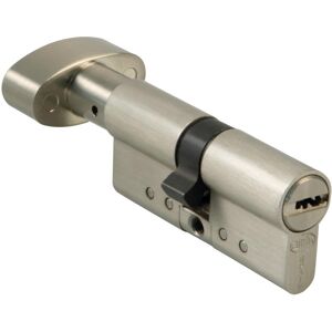 AMIG Cylindre 10000 BOUTON 100 (50-50) Laiton Chromé mat - Publicité AMIG Cylindre 10000 BOUTON 100 (50-50) Laiton Chromé mat - Publicité