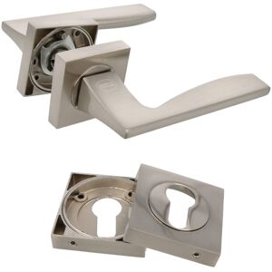 AMIG Poignées sur rosace + rosace TARIFA 51 x 51 mm Zamak Chromé mat - Publicité AMIG Poignées sur rosace + rosace TARIFA 51 x 51 mm Zamak Chromé mat - Publicité