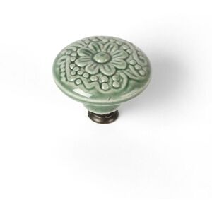 REI Bouton de meuble Style décoratif Fabriqué en Porcelaine-Zamak Finition verte Mesures 444435mm Système de fixation Comprend des vis M4 4 unités - talla - Publicité REI Bouton de meuble Style décoratif Fabriqué en Porcelaine-Zamak Finition verte Mesures 444435mm Système de fixation Comprend des vis M4 4 unités - talla - Publicité