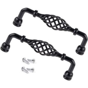 2 Pièces Poignee De Meuble Cuisine Noir Vintage, Poignée Meuble En Métal, Pour Placards De Porte De Tiroir Salle De Bain Cuisine 96mm (c) - Ccykxa - Publicité 2 Pièces Poignee De Meuble Cuisine Noir Vintage, Poignée Meuble En Métal, Pour Placards De Porte De Tiroir Salle De Bain Cuisine 96mm (c) - Ccykxa - Publicité