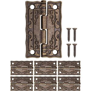 Ccykxa - Lot de 6 mini charnières en métal antique, charnières en fer, design classique, pour armoires, portes, coffres, boîtes de conserve, style - Publicité Ccykxa - Lot de 6 mini charnières en métal antique, charnières en fer, design classique, pour armoires, portes, coffres, boîtes de conserve, style - Publicité
