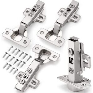 ANGEL CERDA Charnière à clip automatique à 4 points, charnière à clip automatique, charnière à recouvrement, charnière standard de montage sur porte pour portes - Publicité ANGEL CERDA Charnière à clip automatique à 4 points, charnière à clip automatique, charnière à recouvrement, charnière standard de montage sur porte pour portes - Publicité