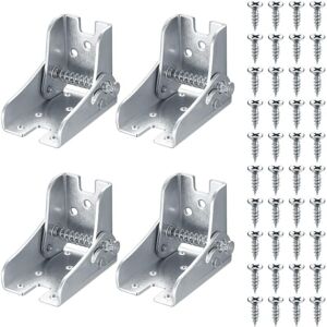 NONAME Charnières pliantes autobloquantes, charnières pliantes à 90 degrés, supports télescopiques pour pieds de table et de lit, avec 40 vis. Publicité NONAME Charnières pliantes autobloquantes, charnières pliantes à 90 degrés, supports télescopiques pour pieds de table et de lit, avec 40 vis. Publicité