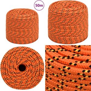 VIDAXL Corde de bateau Orange 6 mm 50 m Polypropylène - Corde De Bateau - Corde Polypropylene - Corde Marine - Amarrage - Voilier - Home & Living - Publicité VIDAXL Corde de bateau Orange 6 mm 50 m Polypropylène - Corde De Bateau - Corde Polypropylene - Corde Marine - Amarrage - Voilier - Home & Living - Publicité