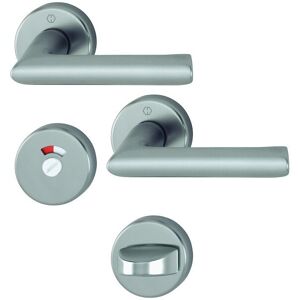 Hoppe - Ensemble Sur Rosace Confluence Avec Béquille - 40 Mm - Condamnation Avec Voyant - Finition Inox - Publicité Hoppe - Ensemble Sur Rosace Confluence Avec Béquille - 40 Mm - Condamnation Avec Voyant - Finition Inox - Publicité