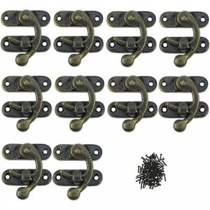 BASETBL fermeture d'album Scrapbooking 12 Pack Fermoir Loquets de Solide en Métal Charnières des Petits Coffrets en Bois Antique Boucles pour des Boites à - Publicité BASETBL fermeture d'album Scrapbooking 12 Pack Fermoir Loquets de Solide en Métal Charnières des Petits Coffrets en Bois Antique Boucles pour des Boites à - Publicité