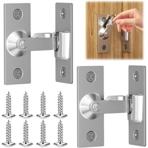 Largeight - Flip Slide Latch Lot De 2 Verrous De Porte Coulissants En Acier Inoxydable - 90 ° - Avec Vis - Pour Portes Intérieures Et Extérieures - Publicité Largeight - Flip Slide Latch Lot De 2 Verrous De Porte Coulissants En Acier Inoxydable - 90 ° - Avec Vis - Pour Portes Intérieures Et Extérieures - Publicité