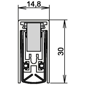 Joint de porte Schall-Ex® L-15/30 WS 1-880 1-s.L.1208mm Alu anodisé.HLT ATHMER - Publicité