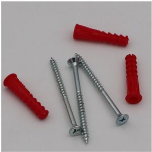 VIS-EXPRESS Kit 3 Cheville Rouge 9x39 Avec 3 Vba Vis Bois Agglo-10 Pièces - Publicité VIS-EXPRESS Kit 3 Cheville Rouge 9x39 Avec 3 Vba Vis Bois Agglo-10 Pièces - Publicité