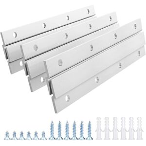 WANCLE Kit De Fixation Murale À Crochets En Z En Aluminium Pour Tableaux, Miroirs, Panneaux, Œuvres D'Art, Armoires Et Tableaux Blancs (15 Cm - 3 Pcs) - Publicité WANCLE Kit De Fixation Murale À Crochets En Z En Aluminium Pour Tableaux, Miroirs, Panneaux, Œuvres D'Art, Armoires Et Tableaux Blancs (15 Cm - 3 Pcs) - Publicité