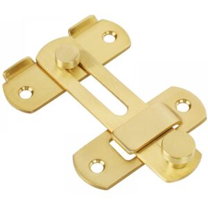 ANGEL CERDA Loquet de porte basculant robuste, serrure de sécurité coulissante pour grange, clôture en bois, doré (petit modèle) - Publicité ANGEL CERDA Loquet de porte basculant robuste, serrure de sécurité coulissante pour grange, clôture en bois, doré (petit modèle) - Publicité