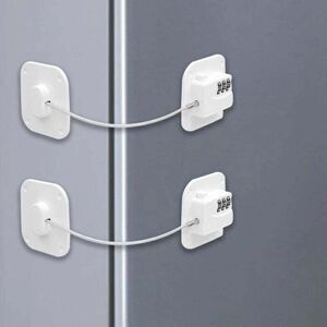 ODIPIE Lot De 2 Serrure Frigo Avec Code, Cadenas Frigo Pour Enfants, Adhésive Verrou De Réfrigérateur À Combinaison, Securite Bloque Pour Porte Frigo Fenêtre Placards Armoires, - Publicité ODIPIE Lot De 2 Serrure Frigo Avec Code, Cadenas Frigo Pour Enfants, Adhésive Verrou De Réfrigérateur À Combinaison, Securite Bloque Pour Porte Frigo Fenêtre Placards Armoires, - Publicité