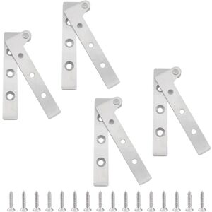 XISRENS Lot De 4 Charnières Pivotantes, Rotatives À 360 Degrés, En Acier Inoxydable, Pour Porte De Placard, Fenêtres - Publicité XISRENS Lot De 4 Charnières Pivotantes, Rotatives À 360 Degrés, En Acier Inoxydable, Pour Porte De Placard, Fenêtres - Publicité