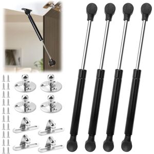 ANGEL CERDA Lot de 4 vérins à gaz 120 N, ressorts hydrauliques pour meubles, adaptés aux bars de cuisine, caissons de pression (noir) - Publicité ANGEL CERDA Lot de 4 vérins à gaz 120 N, ressorts hydrauliques pour meubles, adaptés aux bars de cuisine, caissons de pression (noir) - Publicité