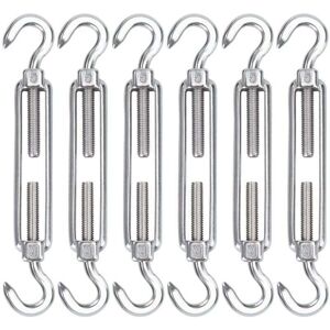 LAOA M5 Tendeur Cable Acier Inoxydable, Lot De 6 Tendeur De Fil Crochet Et Crochet Réglable Heavy Duty Tension Hook & Hook Pour Corde Cable Fil À Linge, Grillagefor Sun Shade Installation - Publicité LAOA M5 Tendeur Cable Acier Inoxydable, Lot De 6 Tendeur De Fil Crochet Et Crochet Réglable Heavy Duty Tension Hook & Hook Pour Corde Cable Fil À Linge, Grillagefor Sun Shade Installation - Publicité