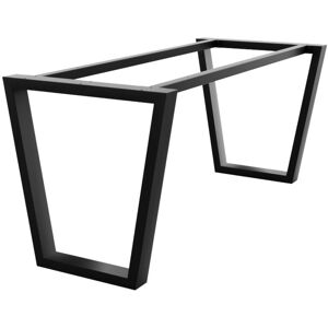 Metalopro - Pieds De Table En Métal Noir Forme Trapèze – Acier Robuste Avec Vis Et Patins Pour Table Basse, Table À Manger, Salon 150x70x72 Cm - Publicité Metalopro - Pieds De Table En Métal Noir Forme Trapèze – Acier Robuste Avec Vis Et Patins Pour Table Basse, Table À Manger, Salon 150x70x72 Cm - Publicité