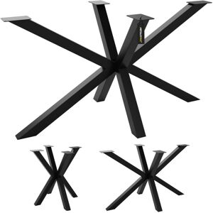 Metalopro - Spider Pieds De Table En Métal Noir – Structure Lourde En Acier Durable Avec Patins – Pour Table Basse, Salle À Manger, Salon 160x70x72 Cm - Publicité Metalopro - Spider Pieds De Table En Métal Noir – Structure Lourde En Acier Durable Avec Patins – Pour Table Basse, Salle À Manger, Salon 160x70x72 Cm - Publicité