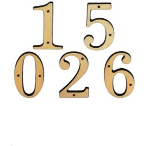 AMIG Porte-Numéro En Laiton N.1 - 10 Cm - Publicité AMIG Porte-Numéro En Laiton N.1 - 10 Cm - Publicité