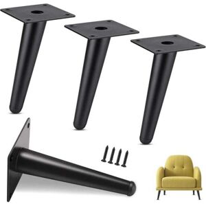 ANGEL CERDA Pieds de table en métal, pieds de canapé inclinés, pour régler la hauteur de la table, noir, lot de 4, 25 cm - Publicité ANGEL CERDA Pieds de table en métal, pieds de canapé inclinés, pour régler la hauteur de la table, noir, lot de 4, 25 cm - Publicité