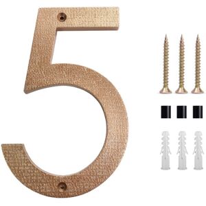 NONAME Plaque de numéro de maison 5 pouces (5,or) Numéros de porte modernes Plaque de signalisation Numéros d'adresse de la maison en alliage de zinc - Publicité NONAME Plaque de numéro de maison 5 pouces (5,or) Numéros de porte modernes Plaque de signalisation Numéros d'adresse de la maison en alliage de zinc - Publicité