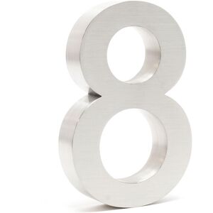 Plaque Numéro Maison Chiffre '8' 3D, 130 x 30 x 200 mm, Acier inoxydable, Résistant aux intempéries, Matériel fixation inclus - Wiltec - Publicité Plaque Numéro Maison Chiffre '8' 3D, 130 x 30 x 200 mm, Acier inoxydable, Résistant aux intempéries, Matériel fixation inclus - Wiltec - Publicité