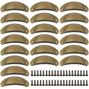 OEM Poignée Coquille,poignee De Meuble Vintage 20 Pièces Bouton De Porte Décoration Rétro Pour Tiroir Armoire Meuble Cuisine,avec 40 Vis Laiton Antique Poignee - Publicité OEM Poignée Coquille,poignee De Meuble Vintage 20 Pièces Bouton De Porte Décoration Rétro Pour Tiroir Armoire Meuble Cuisine,avec 40 Vis Laiton Antique Poignee - Publicité