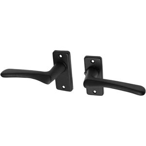 Wovar - Poignée de porte noire sur rosace rectangulaire modèle papillon - - Publicité Wovar - Poignée de porte noire sur rosace rectangulaire modèle papillon - - Publicité