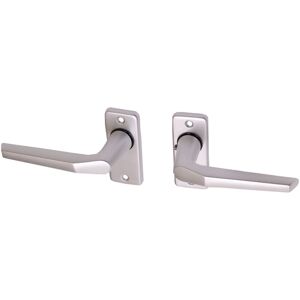 WOVAR Poignée de porte sur rosace aluminium rectangulaire modèle pouce - Publicité WOVAR Poignée de porte sur rosace aluminium rectangulaire modèle pouce - Publicité