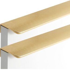 MARYPLAST Poignées D'Armoire En Or Brossé, Poignées De Porte De Meubles Invisibles, 2 Pièces, Poignées De Tiroir De Placard Pour Cuisine, Salle De Bain, Chambre À Coucher, Armoire, Alliage D'Aluminium (longueu8 - Publicité MARYPLAST Poignées D'Armoire En Or Brossé, Poignées De Porte De Meubles Invisibles, 2 Pièces, Poignées De Tiroir De Placard Pour Cuisine, Salle De Bain, Chambre À Coucher, Armoire, Alliage D'Aluminium (longueu8 - Publicité