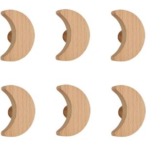 JARDIBRIC Bois Boutons 6 Pièces Étoile Nuage Enfants Poignée En Bois Armoire Porte Tiroir Poignée En Bois Meubles Monotrou Poignée Petite Lune - Publicité JARDIBRIC Bois Boutons 6 Pièces Étoile Nuage Enfants Poignée En Bois Armoire Porte Tiroir Poignée En Bois Meubles Monotrou Poignée Petite Lune - Publicité