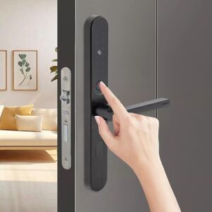 GOJOY Serrure De Porte Mince À Empreintes Digitales, Serrure De Porte Intelligente Avec Poignée, Serrure De Porte Numérique, Empreinte Digitale, Serrure Antivol Intelligente - Publicité GOJOY Serrure De Porte Mince À Empreintes Digitales, Serrure De Porte Intelligente Avec Poignée, Serrure De Porte Numérique, Empreinte Digitale, Serrure Antivol Intelligente - Publicité