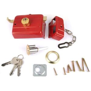 GISTUCH Serrure de sécurité robuste à pêne dormant avec clés pour porte d'entrée rouge - Publicité GISTUCH Serrure de sécurité robuste à pêne dormant avec clés pour porte d'entrée rouge - Publicité