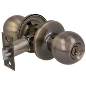 AMIG Serrure tubulaire à clé extérieur Modèle 613 Laiton Vieilli - Publicité AMIG Serrure tubulaire à clé extérieur Modèle 613 Laiton Vieilli - Publicité