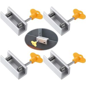 IBUYKE Serrures De Fenêtre Coulissantes 4 Pièces Bloque Porte Coulissante Serrure De Sécurité De Cadre En Aluminium Réglable Verrou Fenêtre Avec Clés Pour Sécurité Et Antivol - Publicité IBUYKE Serrures De Fenêtre Coulissantes 4 Pièces Bloque Porte Coulissante Serrure De Sécurité De Cadre En Aluminium Réglable Verrou Fenêtre Avec Clés Pour Sécurité Et Antivol - Publicité