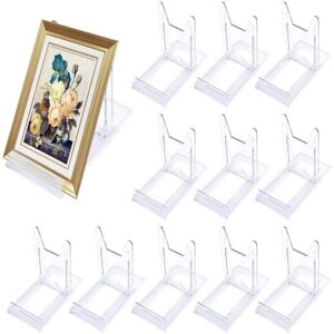 12 Pcs Support De Présentation En Acrylique Transparent, Chevalets En Plastique Présentoirs Réglable, Supports De Cartes, Mini Chevalets Et Support Assiette Porte Assiette Support Cadre Photo - Sollbry - Publicité 12 Pcs Support De Présentation En Acrylique Transparent, Chevalets En Plastique Présentoirs Réglable, Supports De Cartes, Mini Chevalets Et Support Assiette Porte Assiette Support Cadre Photo - Sollbry - Publicité