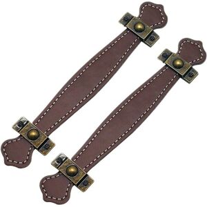 2pcs Poignées de Tiroir en Cuir Poignée de Valise Vintage Poignée pour Meuble Armoire avec Vis- Marron(128mm) - Sollbry - Publicité 2pcs Poignées de Tiroir en Cuir Poignée de Valise Vintage Poignée pour Meuble Armoire avec Vis- Marron(128mm) - Sollbry - Publicité
