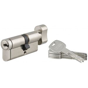 Cylindre de serrure à bouton Transit 2, 30Bx40mm, nickel, anti-arrachement, anti-perçage, anti-crochetage, 5 clés - Thirard - Publicité Cylindre de serrure à bouton Transit 2, 30Bx40mm, nickel, anti-arrachement, anti-perçage, anti-crochetage, 5 clés - Thirard - Publicité