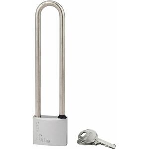 Cadenas à clé Type 1, laiton, extérieur, anse haute inox, 40mm, 2 clés - Thirard - Publicité Cadenas à clé Type 1, laiton, extérieur, anse haute inox, 40mm, 2 clés - Thirard - Publicité
