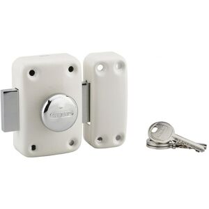 Thirard - Verrou à bouton Apache pour porte d'entrée, cylindre 45mm, acier, 3 clés, époxy blanc - Publicité Thirard - Verrou à bouton Apache pour porte d'entrée, cylindre 45mm, acier, 3 clés, époxy blanc - Publicité