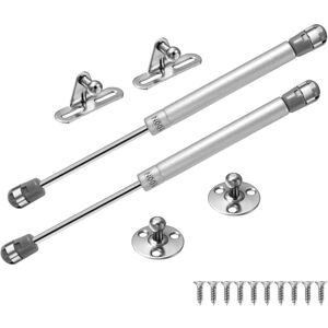 ANGEL CERDA Vérin à gaz 100 N - Cylindre de porte/meuble - Amortisseur de charnière de cuisine - Pour armoires à portes relevables - Argent - 2 pièces - Publicité ANGEL CERDA Vérin à gaz 100 N - Cylindre de porte/meuble - Amortisseur de charnière de cuisine - Pour armoires à portes relevables - Argent - 2 pièces - Publicité