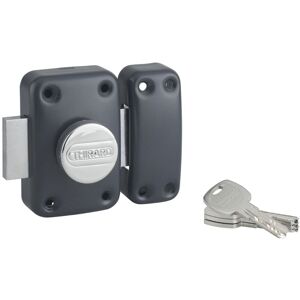 THIRARD - Verrou à bouton Transit 2 pour porte d'entrée, cylindre 40mm, 4 clés, époxy anthracite - THIRARD - Publicité THIRARD - Verrou à bouton Transit 2 pour porte d'entrée, cylindre 40mm, 4 clés, époxy anthracite - THIRARD - Publicité