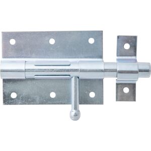 Verrou de box zingué Alberts avec poignée ronde et gâche fixe – Plaque 90 x 67 mm – Marque Alberts - Publicité Verrou de box zingué Alberts avec poignée ronde et gâche fixe – Plaque 90 x 67 mm – Marque Alberts - Publicité